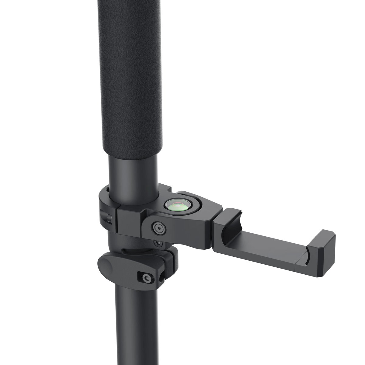 Survey Pole with a smartphone mount